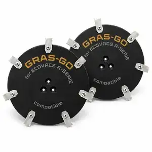 Messerscheiben GRASGO Paar Ø 140 mm für Ecovacs GOAT A2500 RTK mit je 7 Klingen – 7 Klingen – Ansicht 2