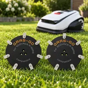 Messerscheiben GRASGO Paar Ø 140 mm für Ecovacs GOAT A2500 RTK mit je 7 Klingen – 7 Klingen – Ansicht 1