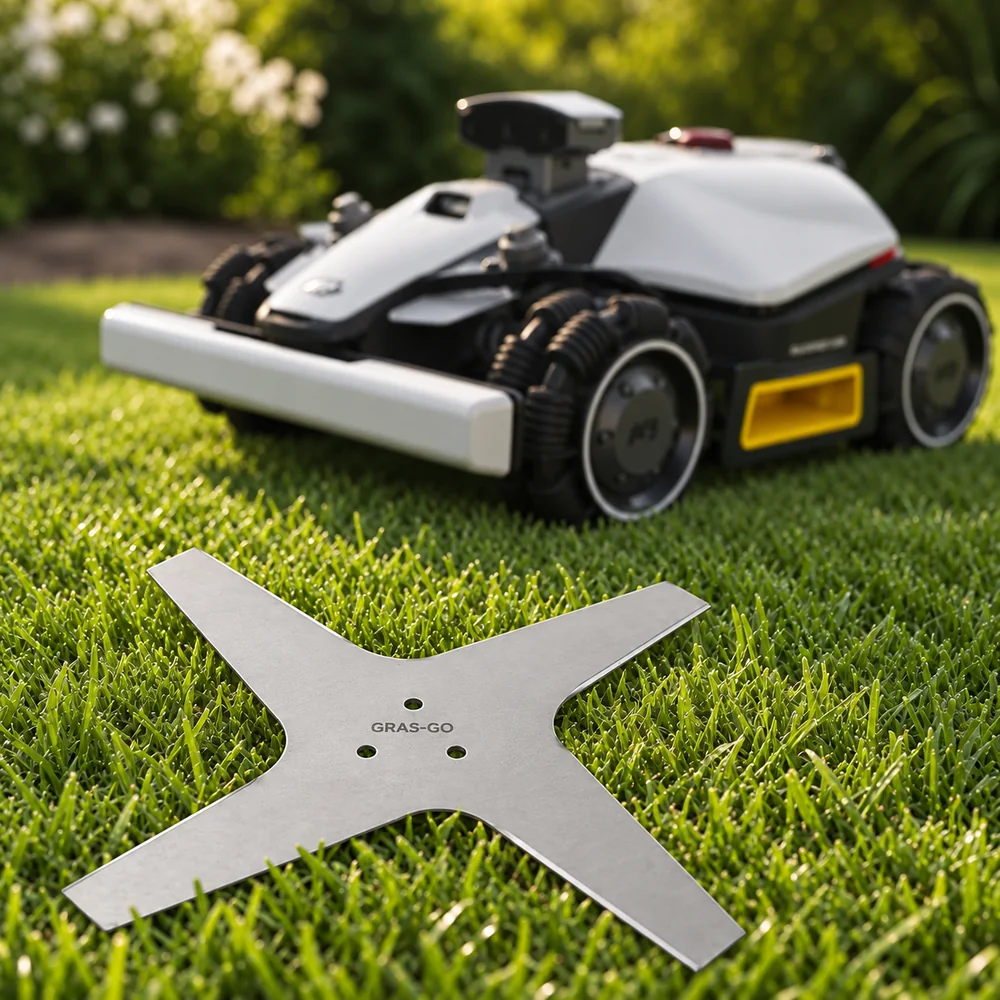 X-Blade GRASGO Edelstahlmesser mit Adapter für Mammotion LUBA MINI AWD