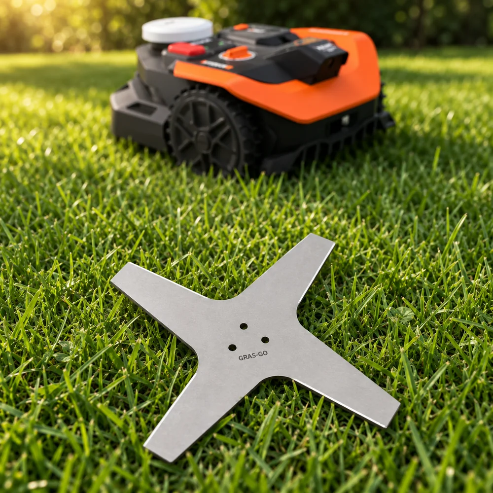X-Blade GRASGO Edelstahlmesser für Worx Vision Cloud WR312E, WR318E und WR330E